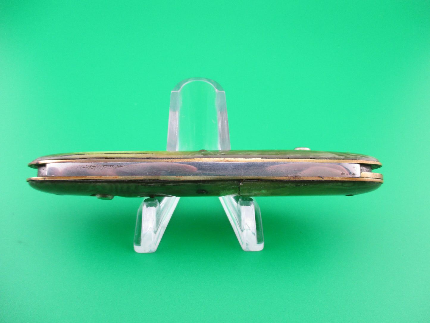 Walden Large Double 3 3/4" Smoked Pearl 750 automatic knife