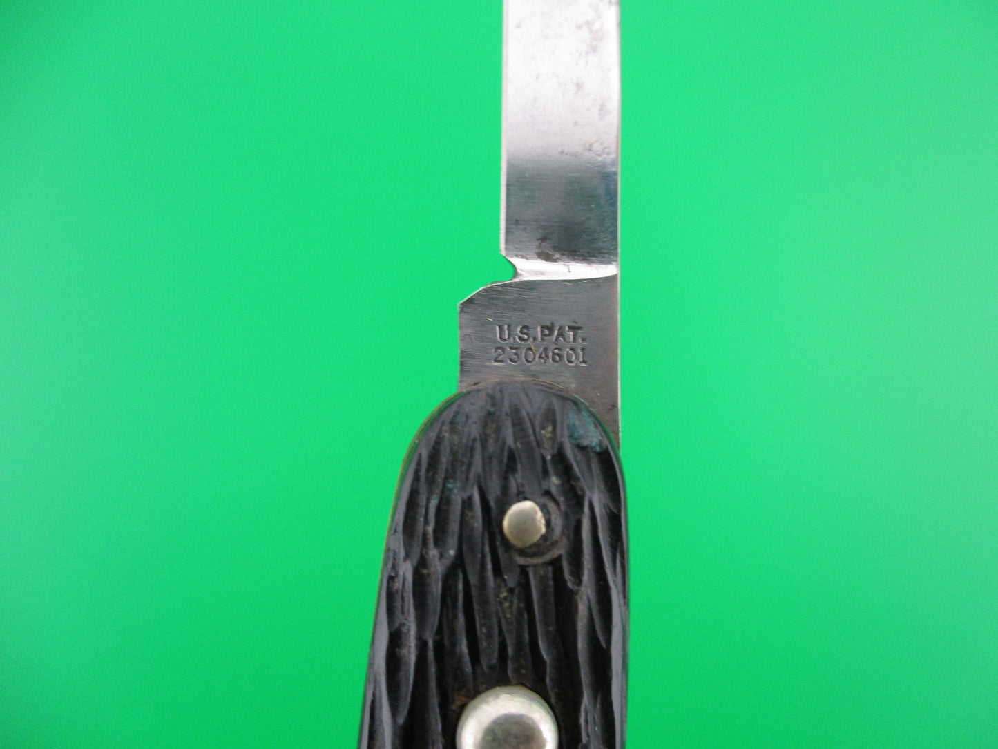 KEEN KUTTER Medium Double Vintage Black Stagged Automatic Knife