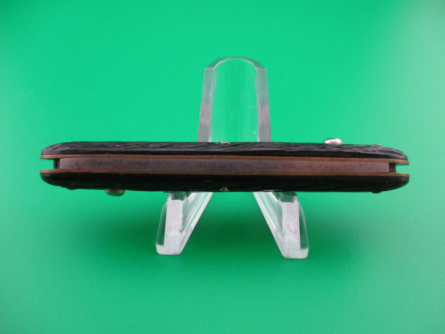 KEEN KUTTER Medium Double Vintage Black Stagged Automatic Knife