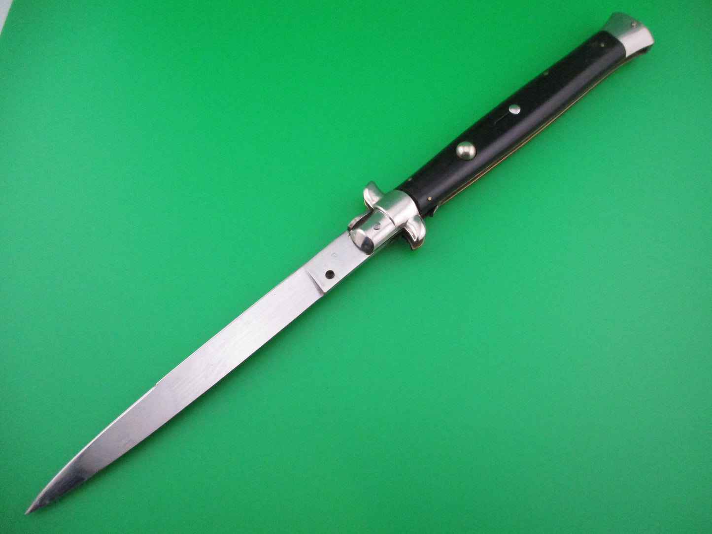 z ROSTFREI 33cm Italian swivel bolster stiletto automatic knife black