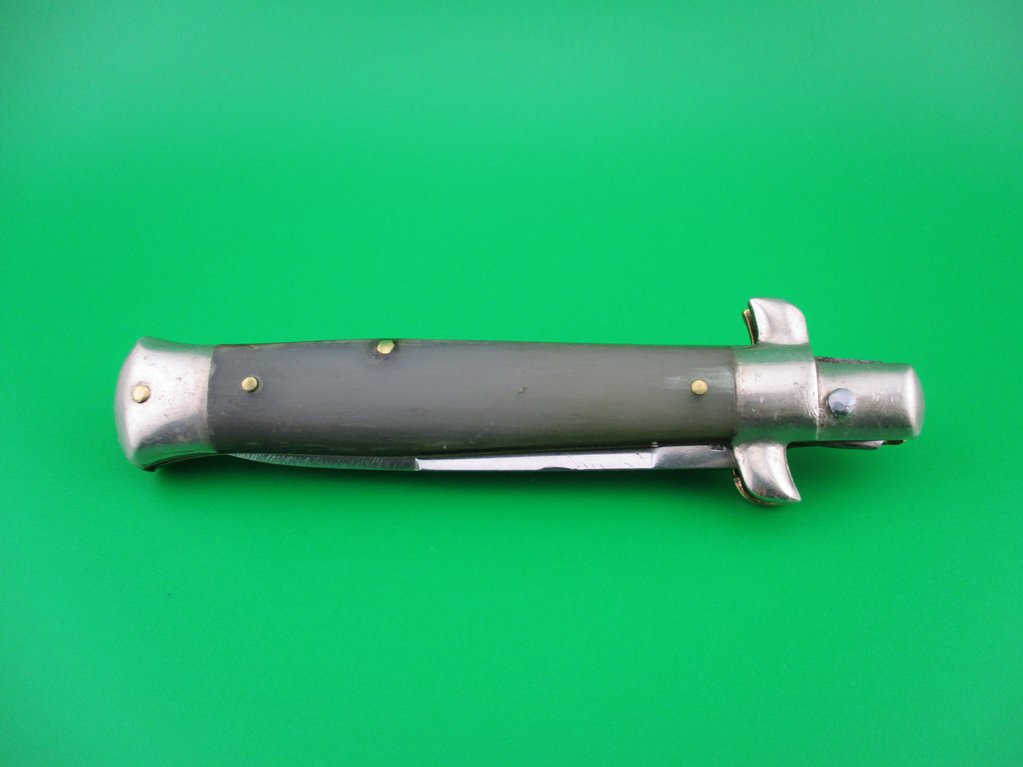 z Rostfrei (slant) 17cm Italian BoBc Stiletto Light horn automatic knife
