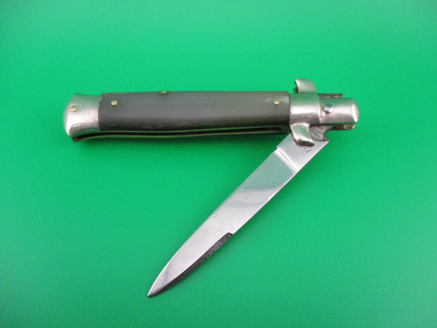 z Rostfrei (slant) 17cm Italian BoBc Stiletto Light horn automatic knife