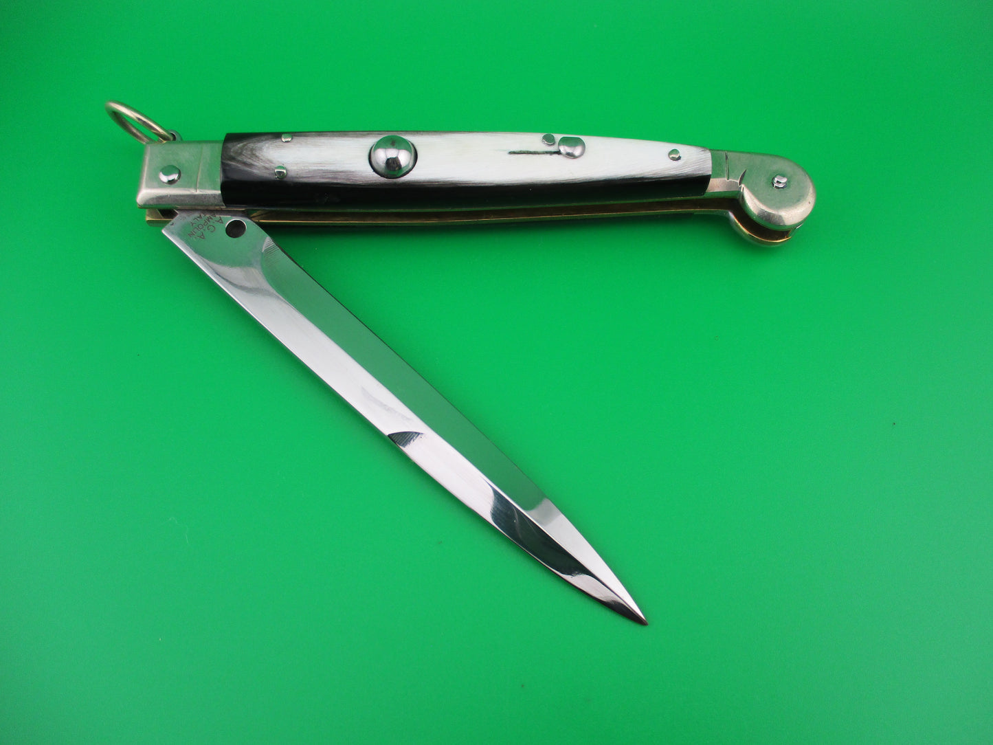 Z AGA CAMPOLIN 23cm Sicilian Ring Pull Italian automatic knife
