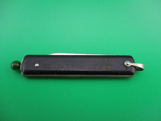 z GEORGE SCHRADE Pullball Black switchblade General Electric