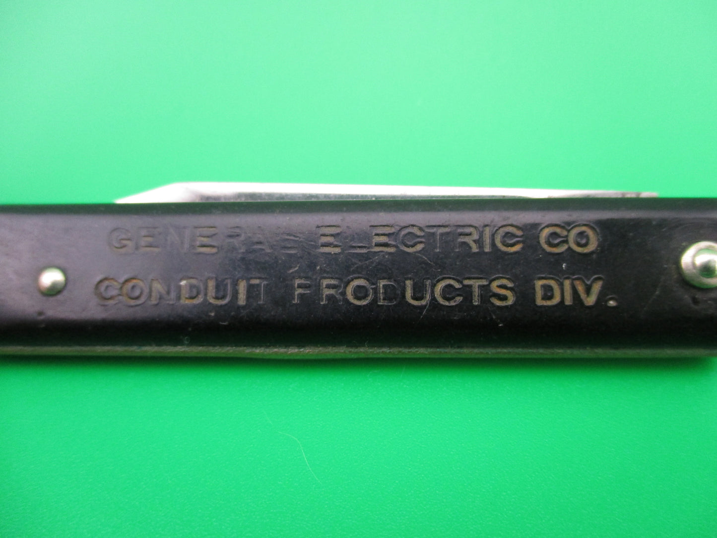 z GEORGE SCHRADE Pullball Black switchblade General Electric