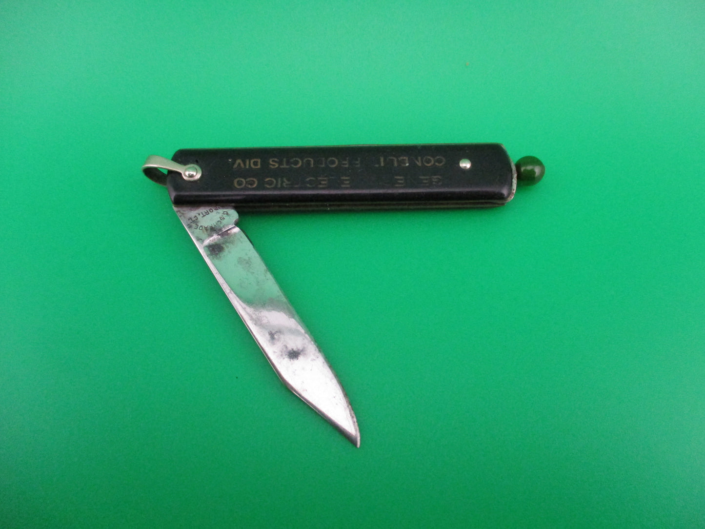 z GEORGE SCHRADE Pullball Black switchblade General Electric