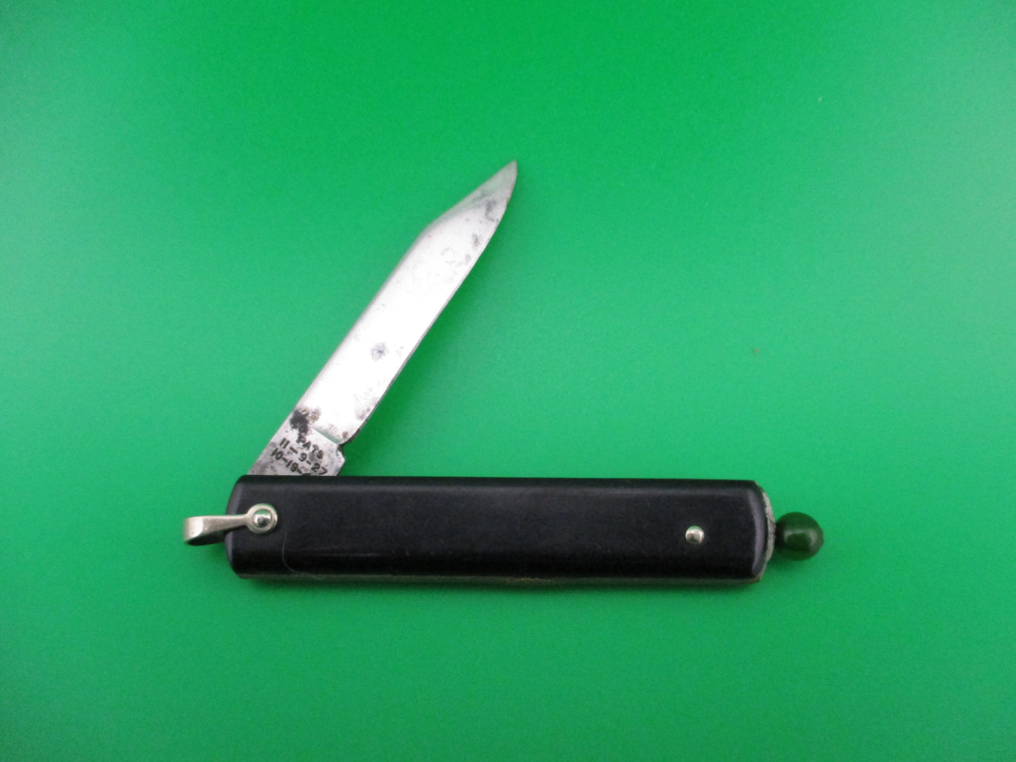 z GEORGE SCHRADE Pullball Black switchblade General Electric