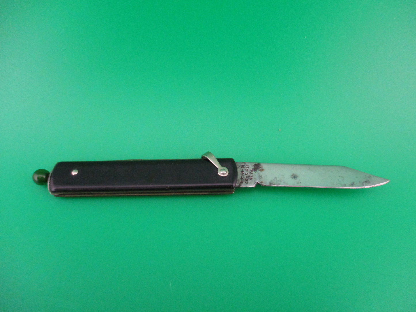z GEORGE SCHRADE Pullball Black switchblade General Electric