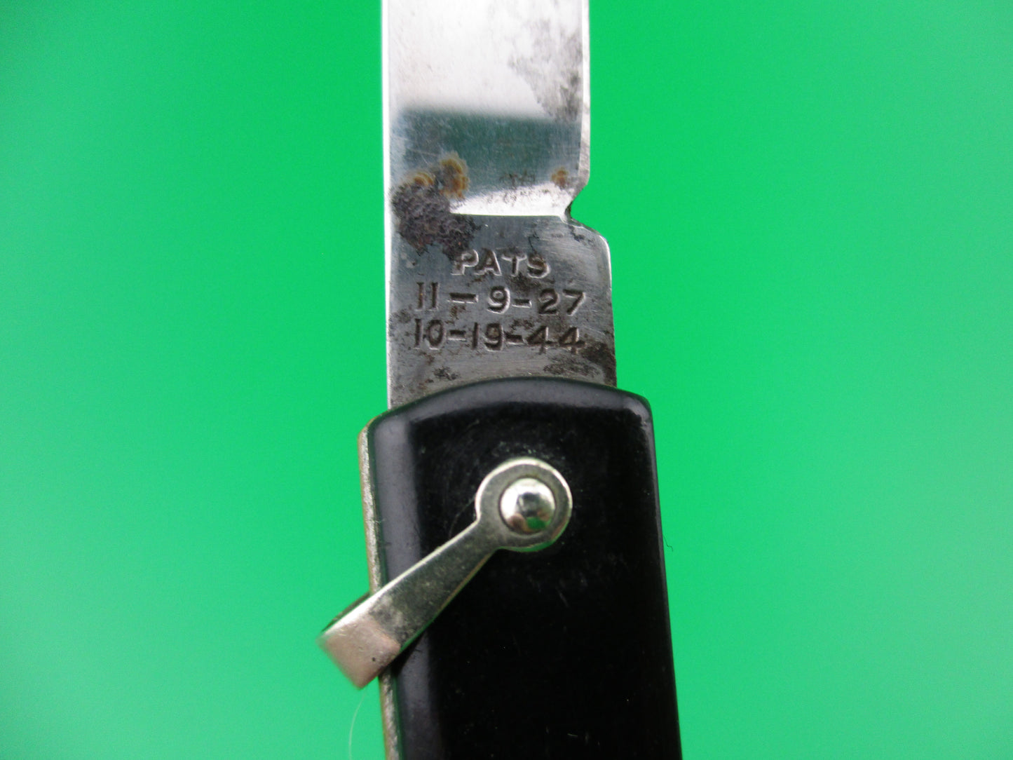 z GEORGE SCHRADE Pullball Black switchblade General Electric