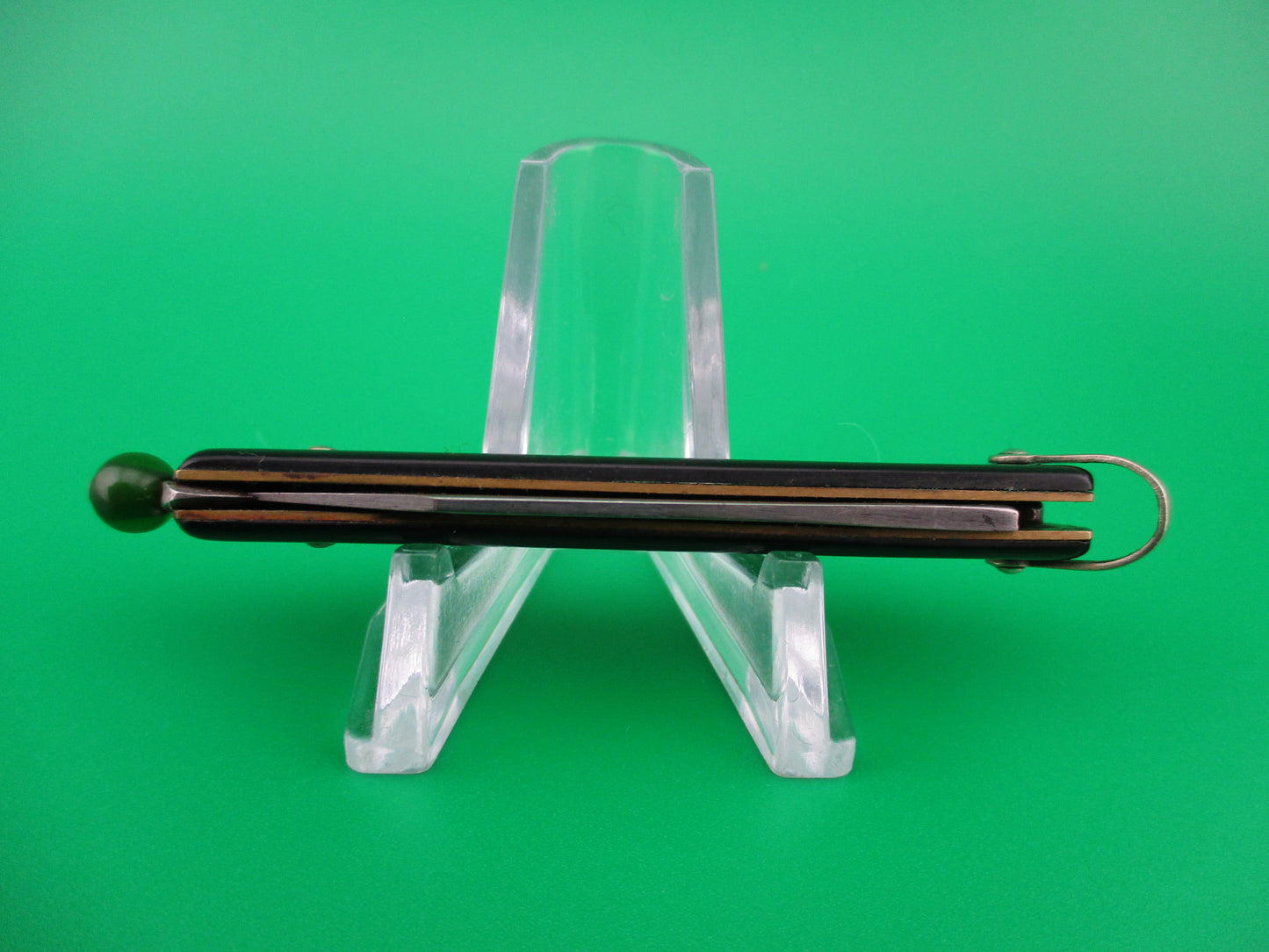z GEORGE SCHRADE Pullball Black switchblade General Electric