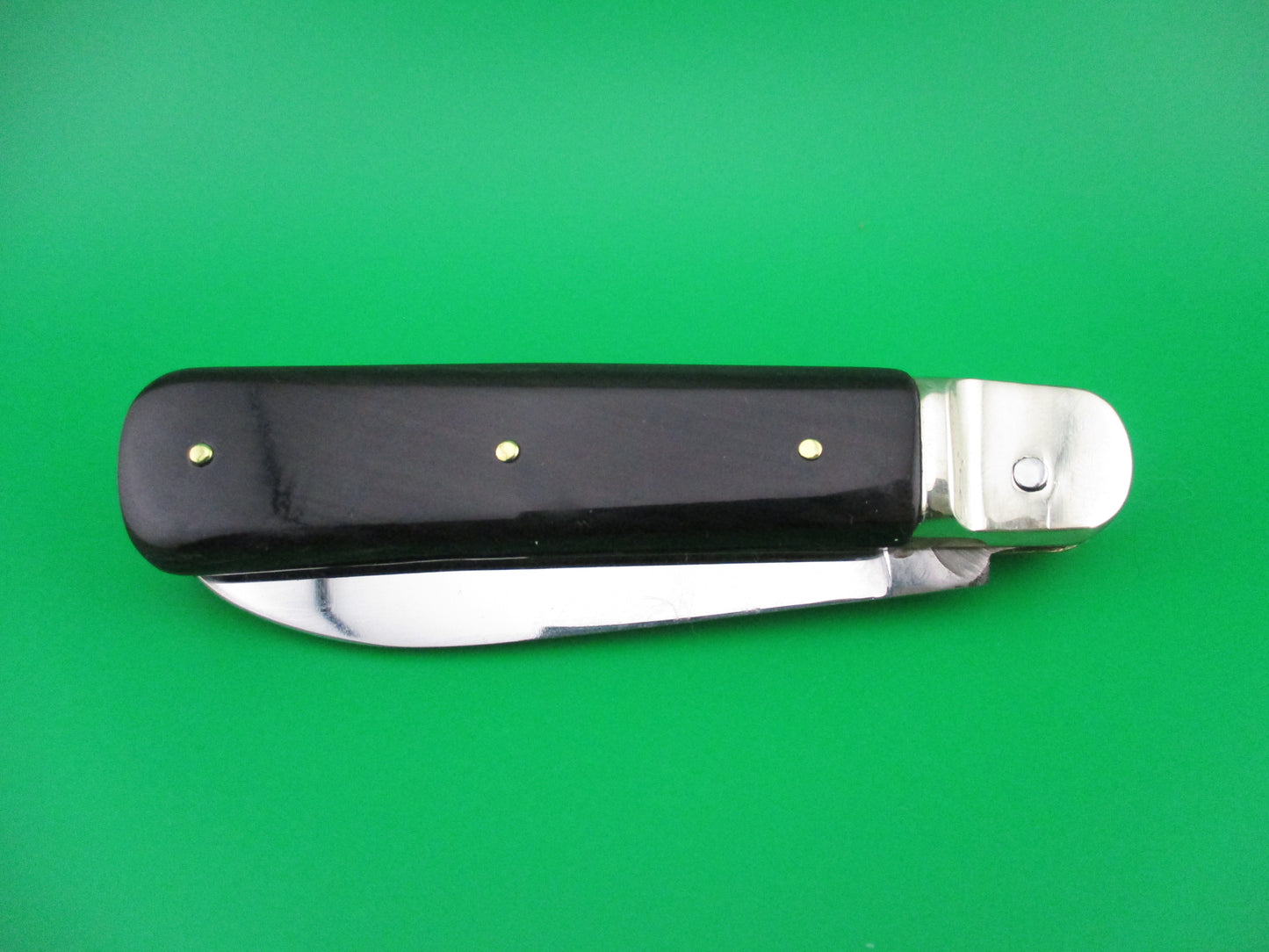 MAKINOX 18cm French Lever Dark Horn Vintage automatic knife