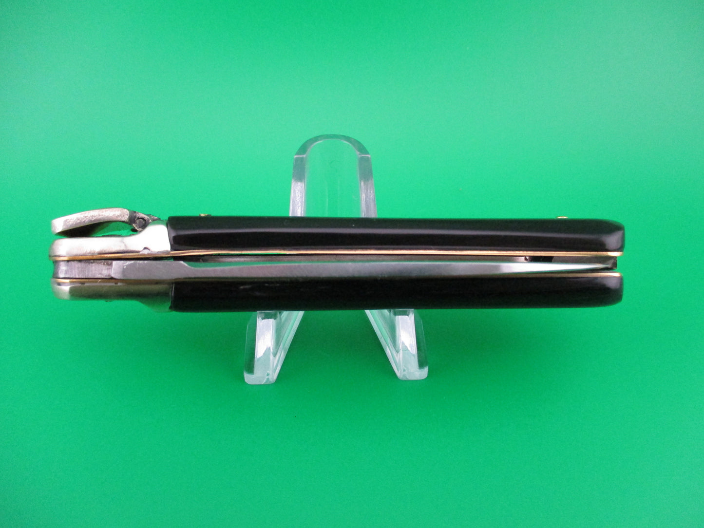 MAKINOX 18cm French Lever Dark Horn Vintage automatic knife