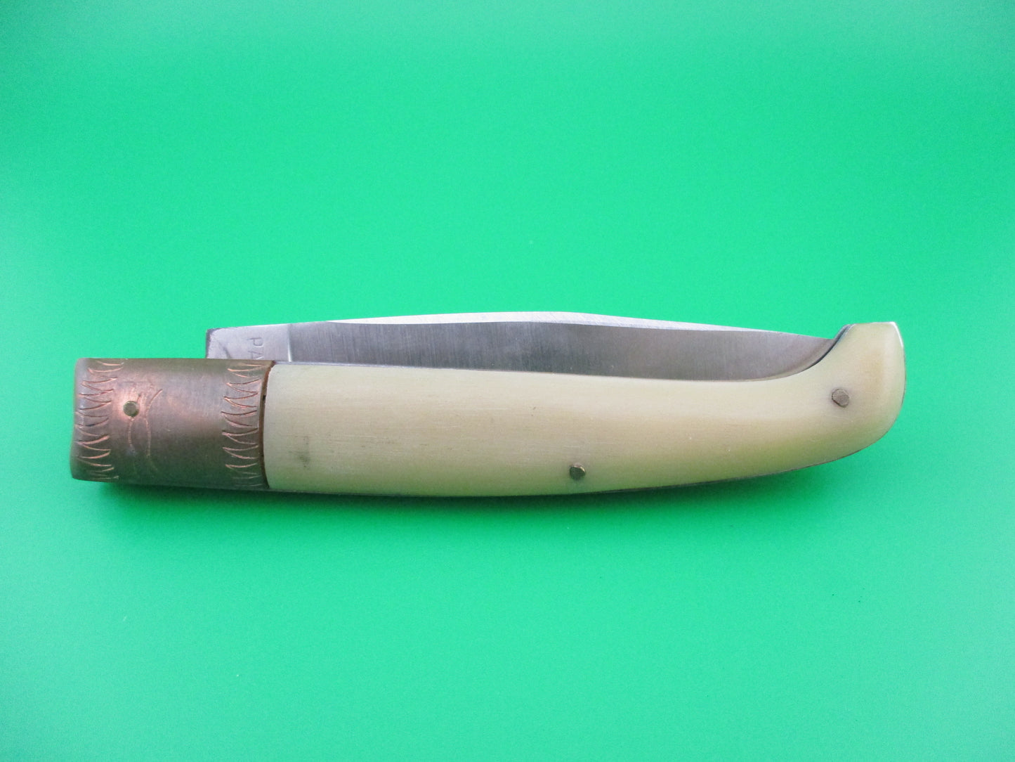 z Jndiana PATENT 21cm Pattada Italian Birds head switchblade knife