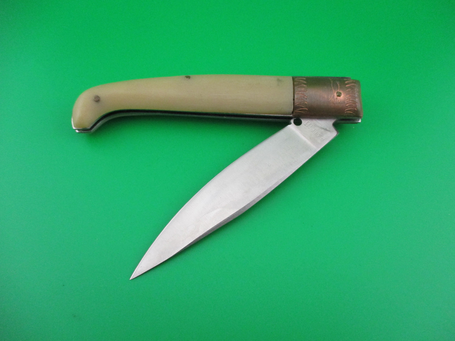 z Jndiana PATENT 21cm Pattada Italian Birds head switchblade knife