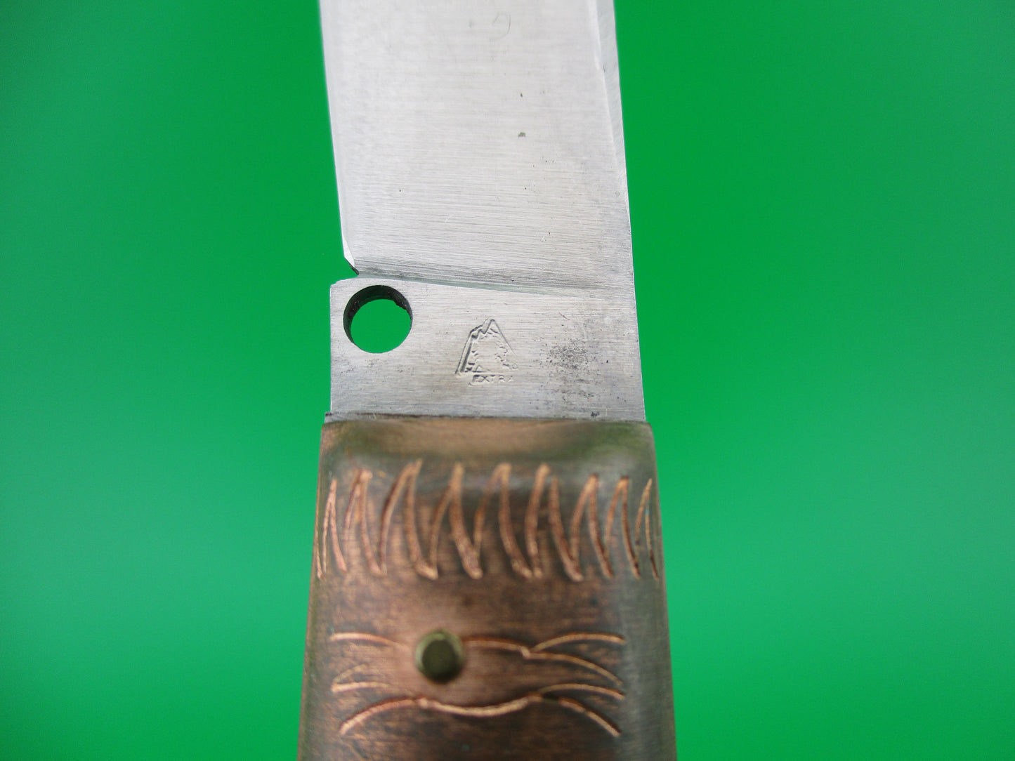 z Jndiana PATENT 21cm Pattada Italian Birds head switchblade knife