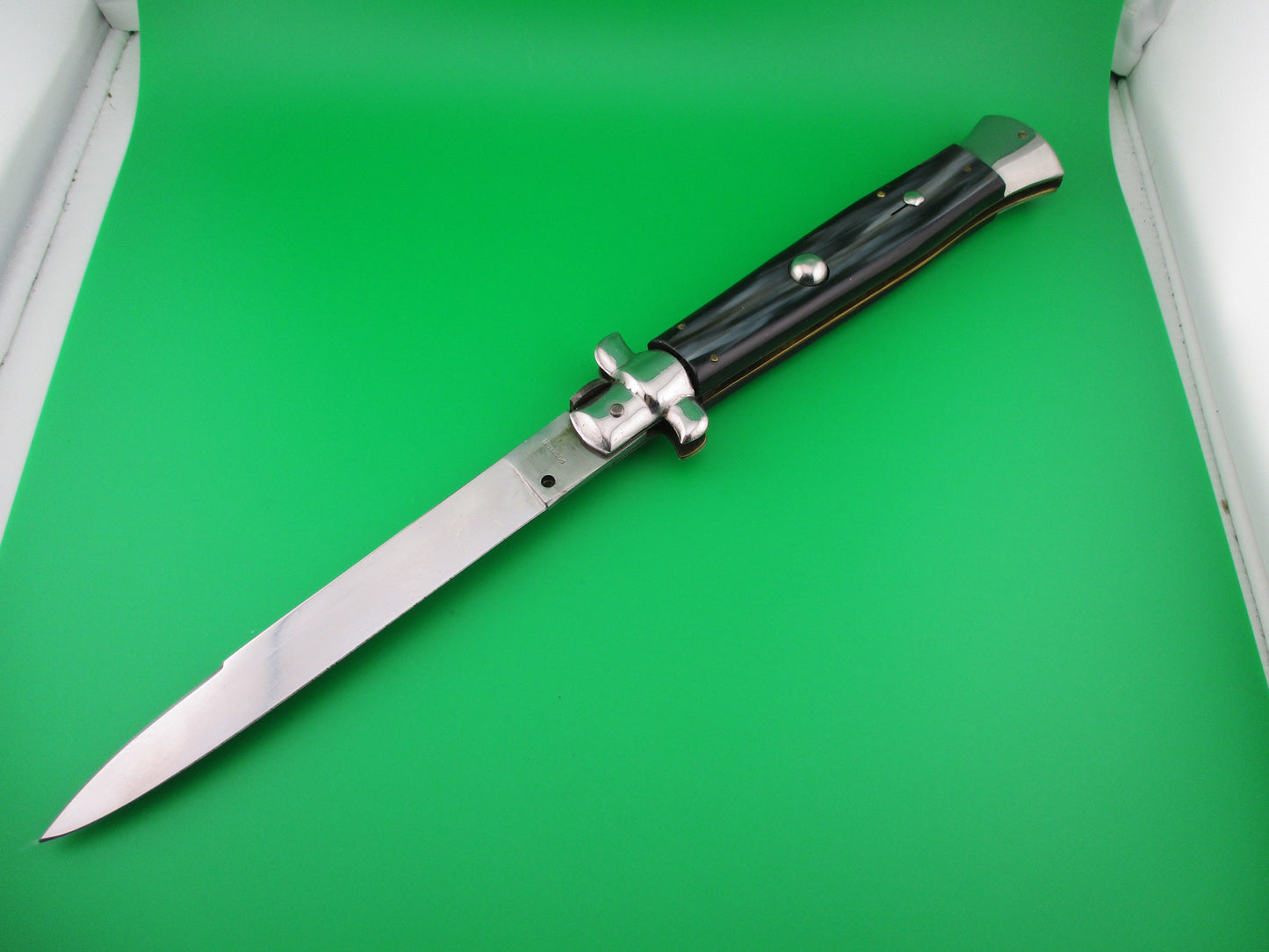 z ROSTFREI 38cm Italian Stiletto Black & Gray automatic knife