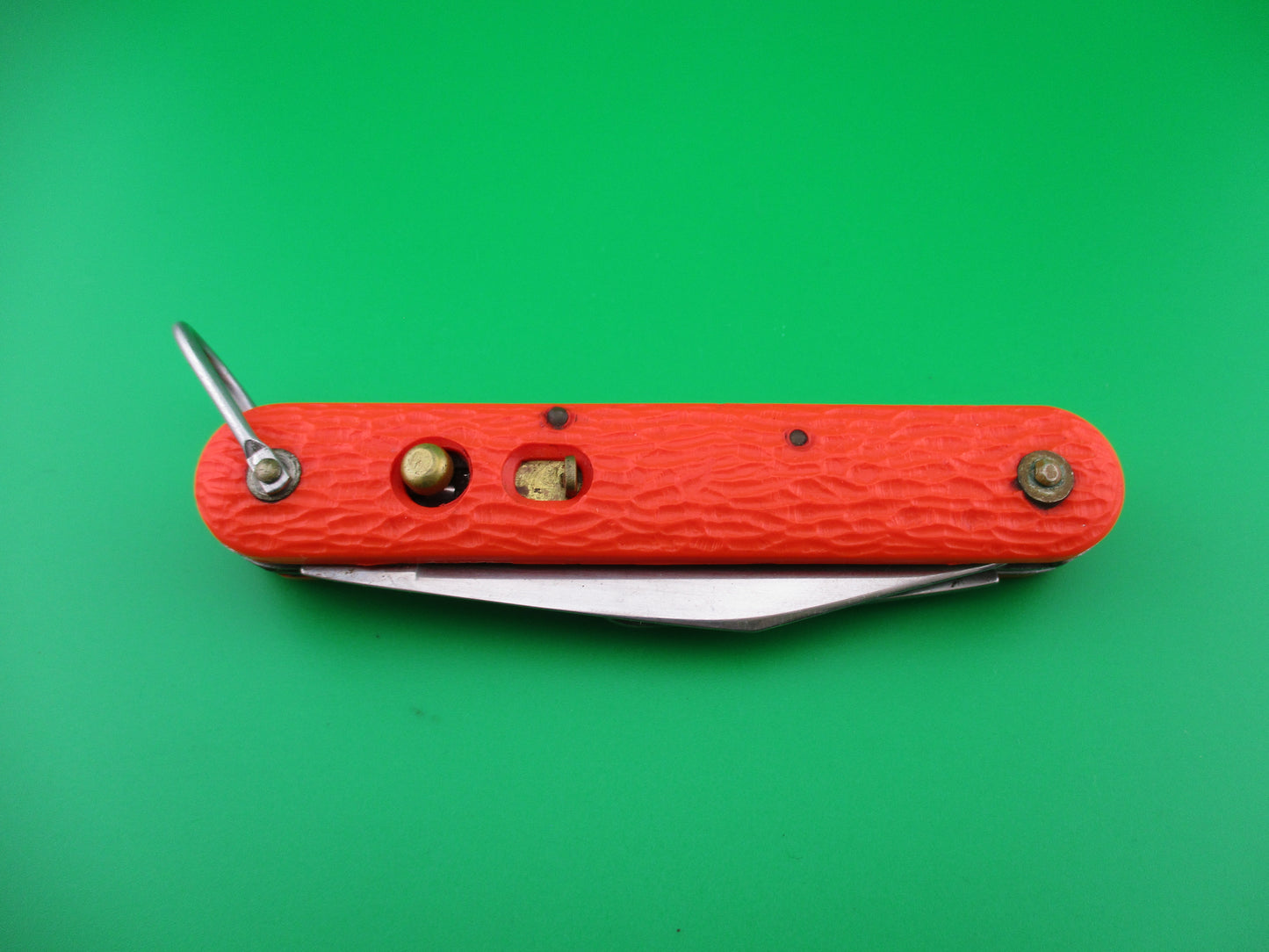 z CAMILLUS vintage MC1 Orange paratrooper automatic knife with hook blade