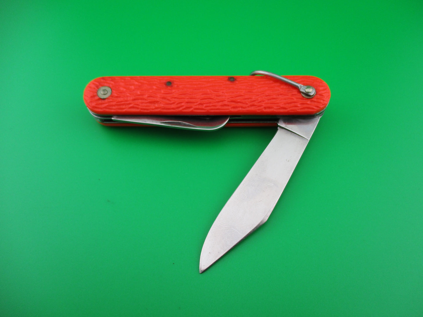 z CAMILLUS vintage MC1 Orange paratrooper automatic knife with hook blade