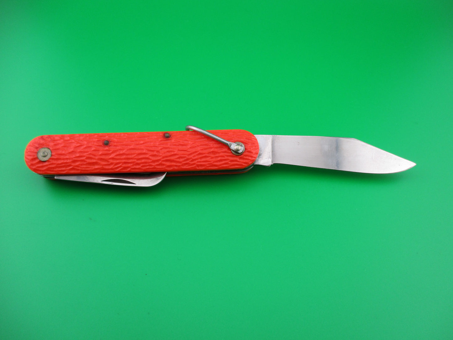 z CAMILLUS vintage MC1 Orange paratrooper automatic knife with hook blade