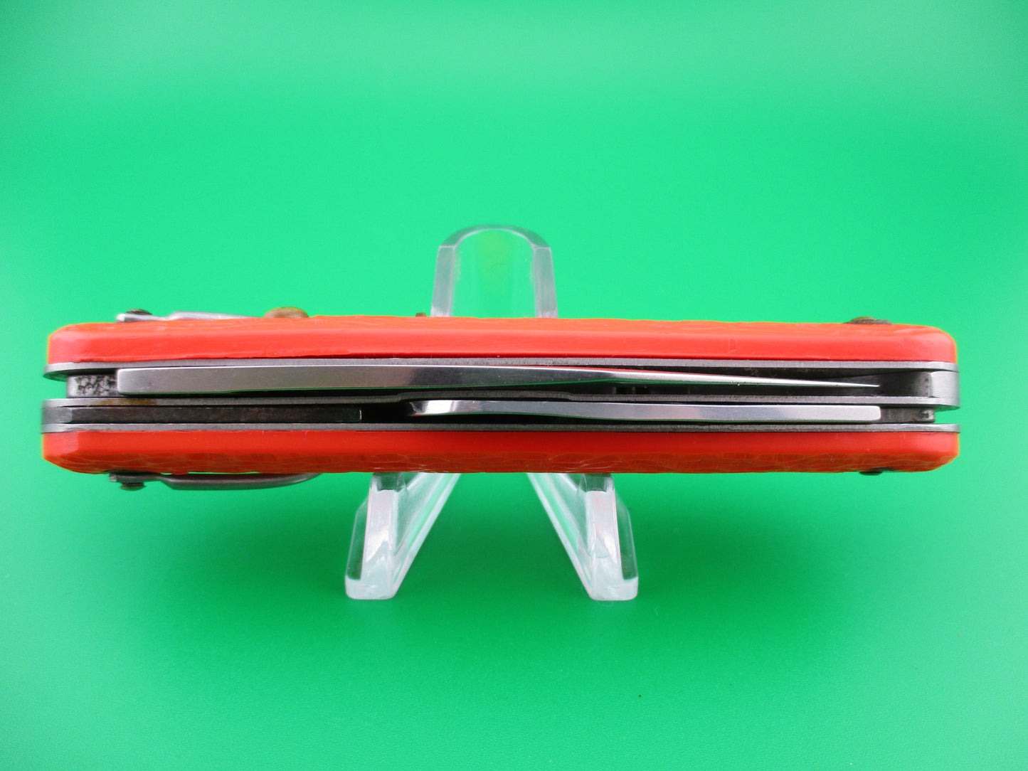 z CAMILLUS vintage MC1 Orange paratrooper automatic knife with hook blade