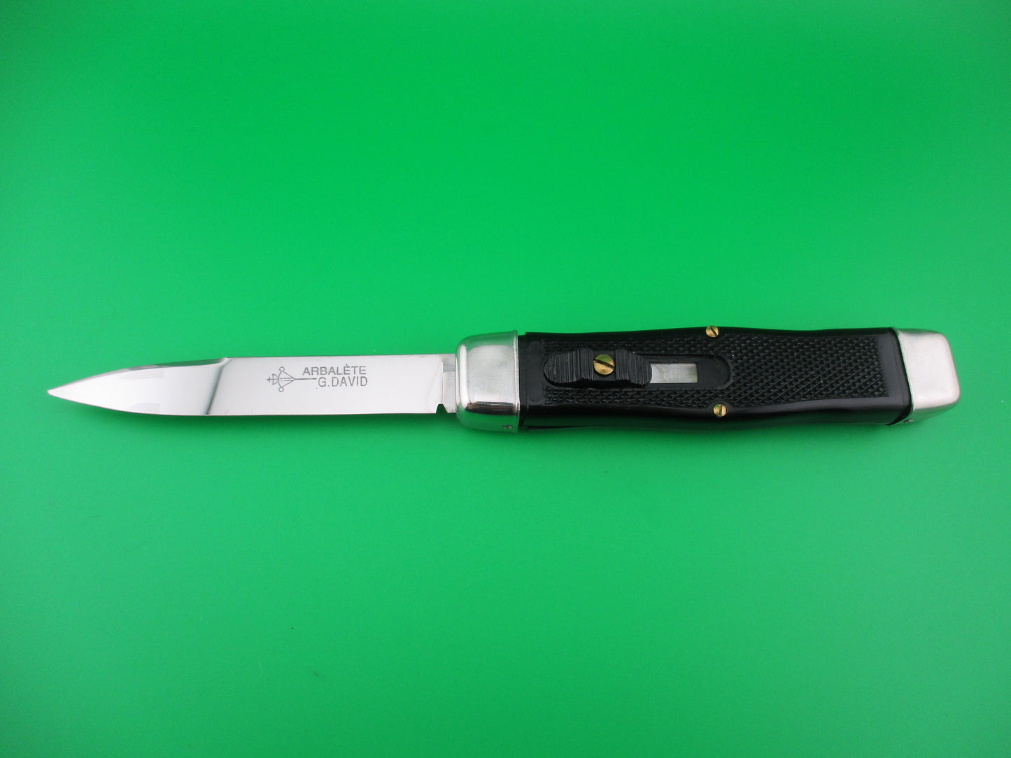 z ARBALETE G. DAVID 23cm French Vintage OTF Black DA automatic knife