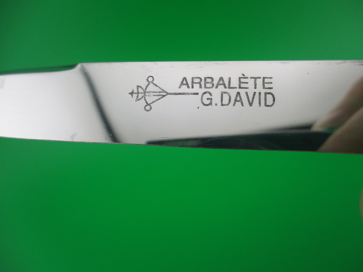 z ARBALETE G. DAVID 23cm French Vintage OTF Black DA automatic knife