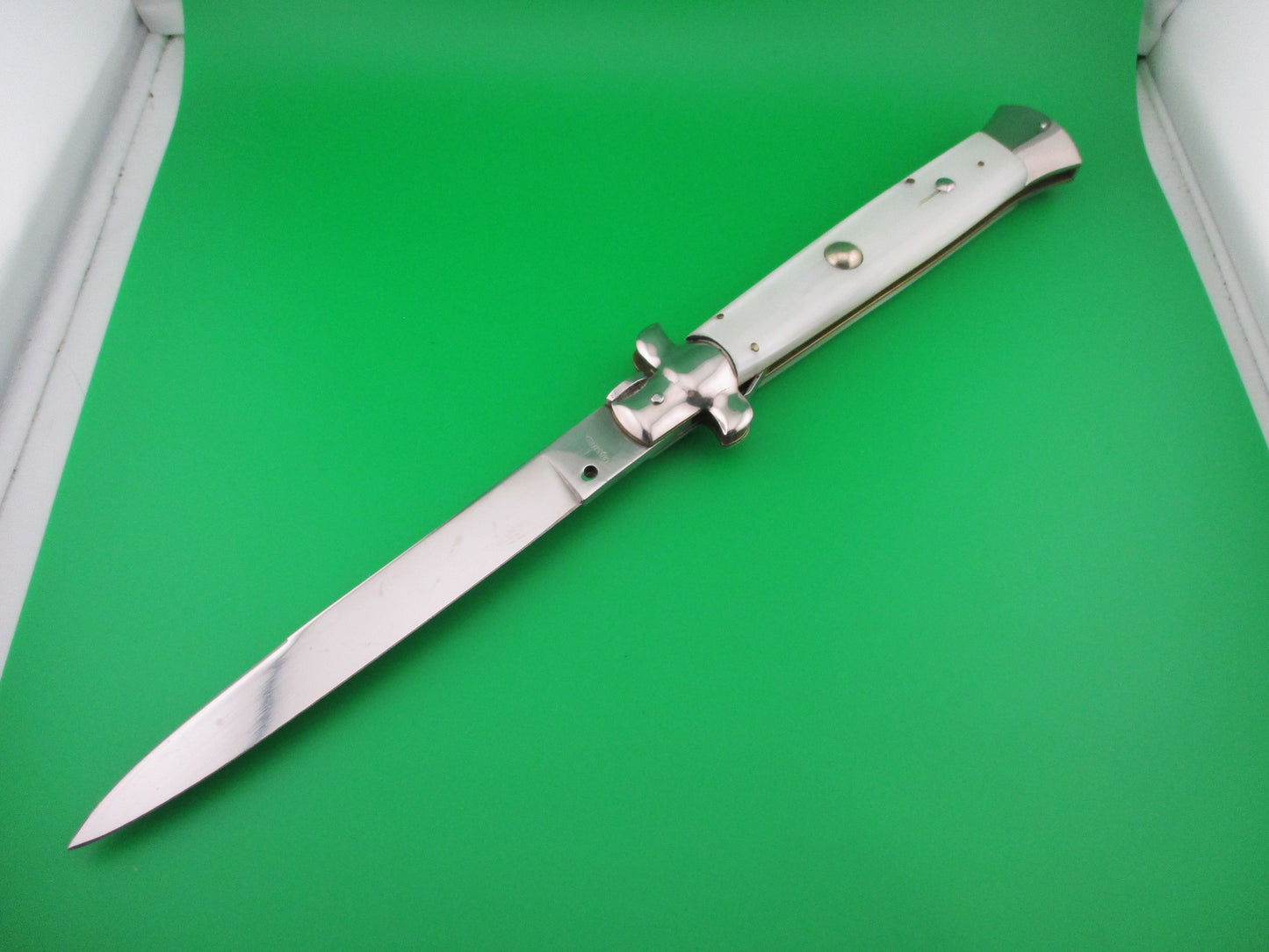 z ROSTFREI 38cm Italian Stiletto Vintage Pearlex automatic knife 15 inches