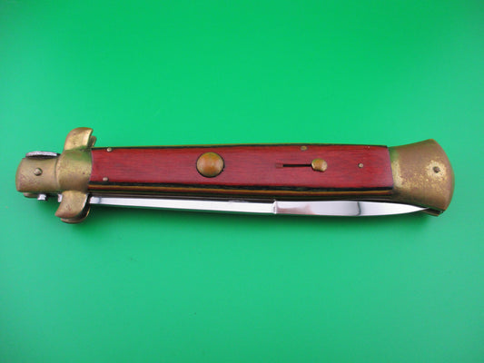 z ROSTFREI ITALY 38cm Italian Stiletto Pakkawood & Brass automatic knife