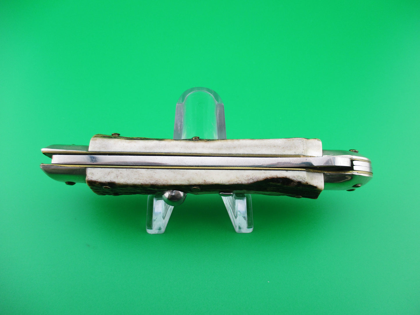 z ROSTFREI MEDICI 19cm Italian Stag Swing guard dagger automatic knife