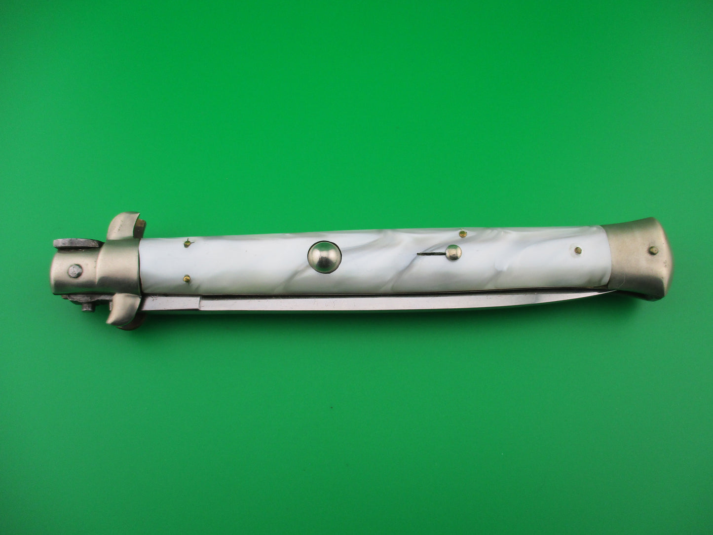 z Rostfrei (slant) 33cm Italian Transitional Pearlex Stiletto switchblade