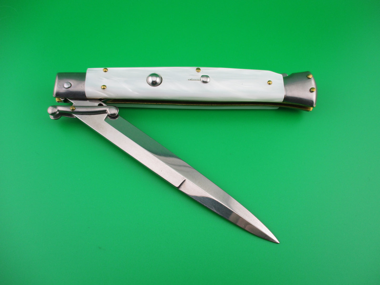 z FRANK B ITALY 28cm Italian Swing Guard Pearlex automatic knife