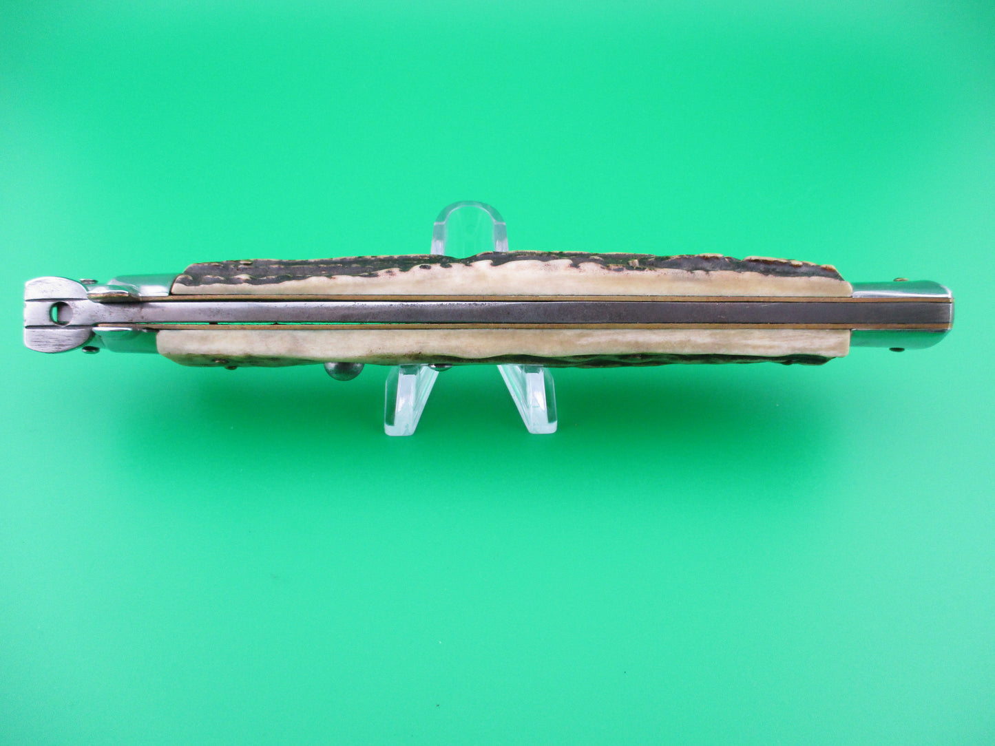 z B Rostfrei 33cm Italian Stag Vintage Stiletto automatic knife