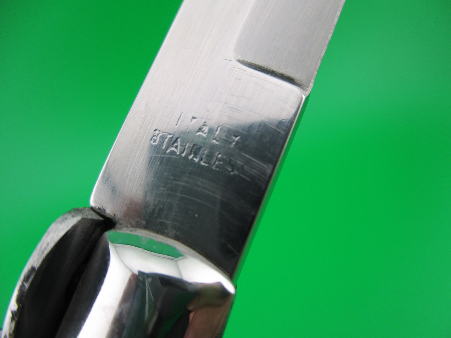 z INOX ITALY STAINLESS 33cm Italian Bayonet blade Black Stiletto switchblade knife