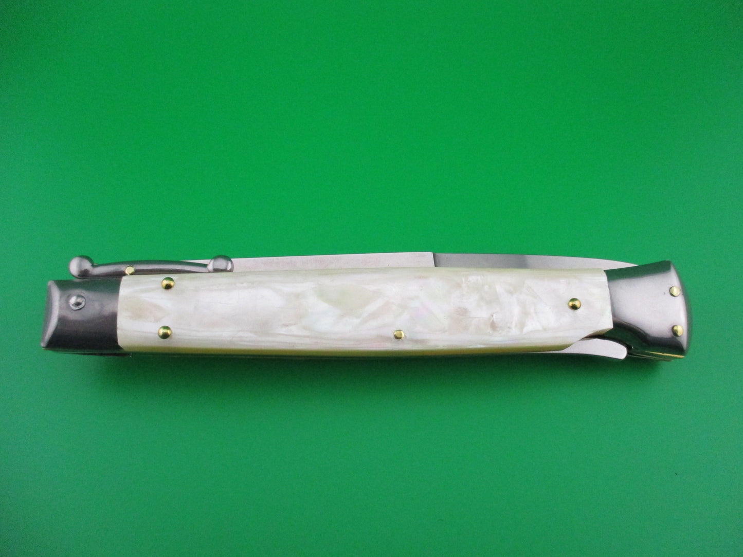 z FRANK B ITALY 28cm Italian Swing guard MOP Pearl automatic knife