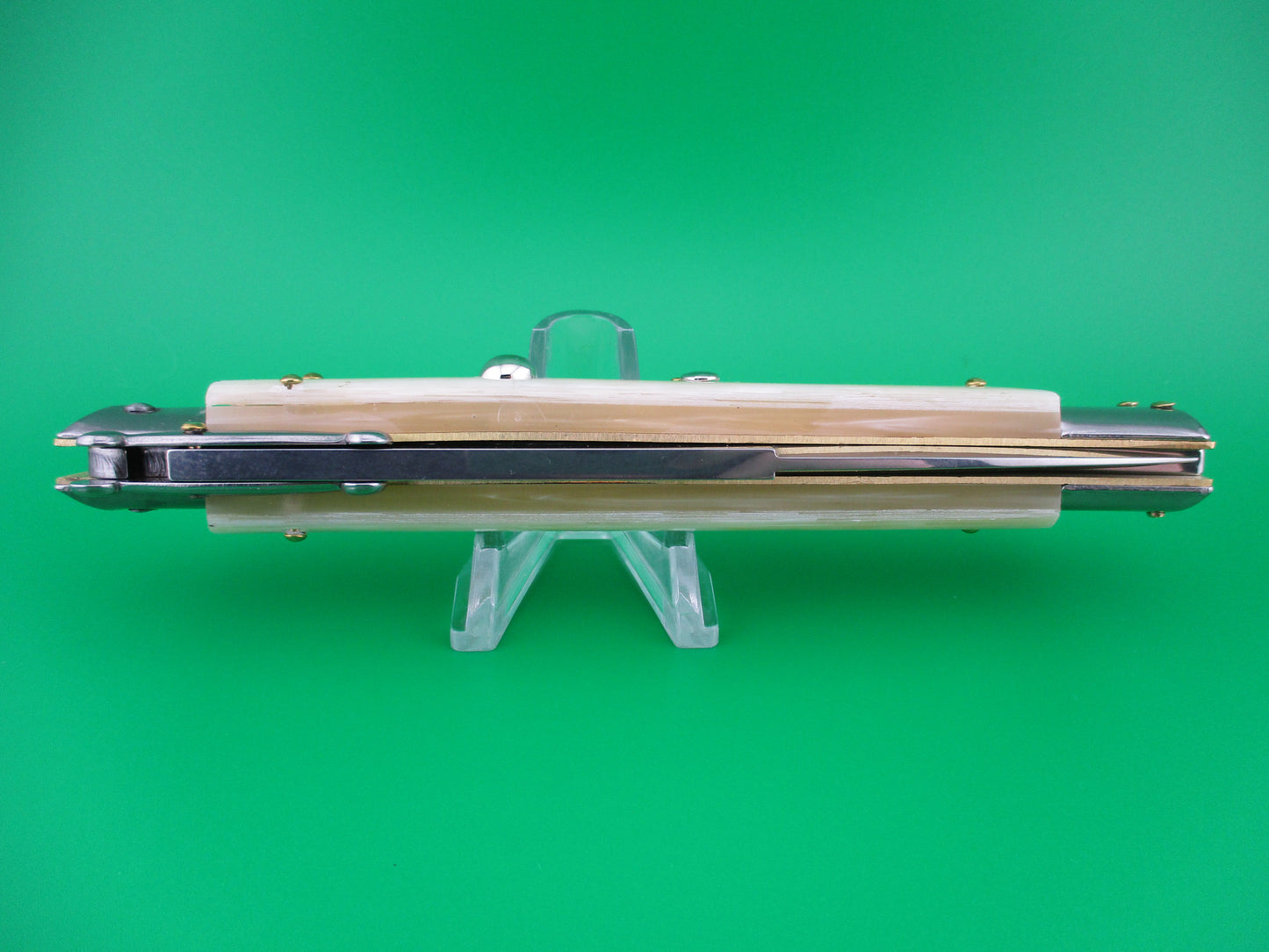 z FRANK B ITALY 28cm Italian Swing guard MOP Pearl automatic knife