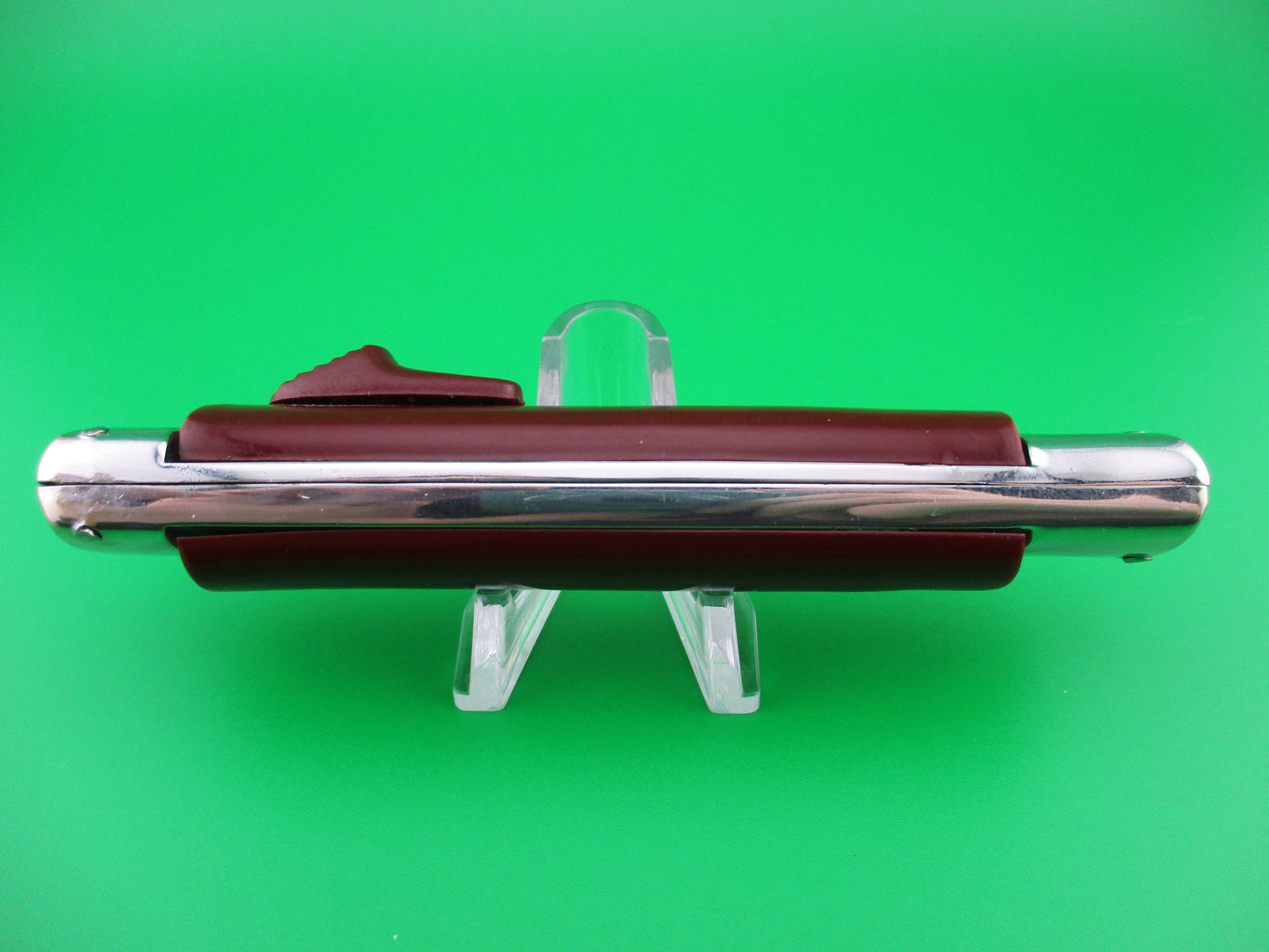 z PATENT ROSTFREI 21cm Italian Rosa Uliana Primo OTF Burgundy switchblade knife