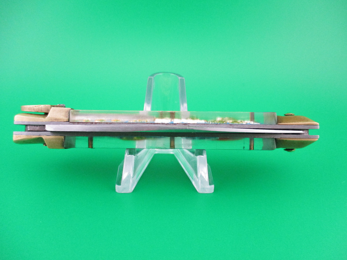 z STAINLESS STEEL Bullfighter Dragon 19cm Mexican Light Blue Souvenir lever switchblade knife