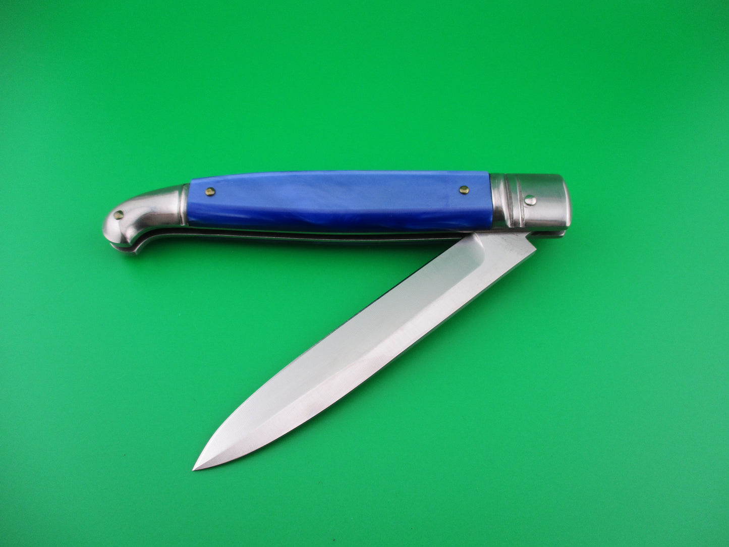FOX INOX MANIAGO-IT 24cm Italian Birds Head Blue Pearlex switchblade