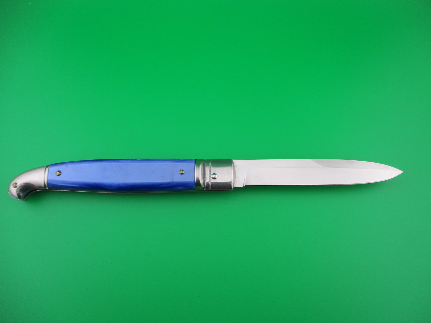 FOX INOX MANIAGO-IT 24cm Italian Birds Head Blue Pearlex switchblade