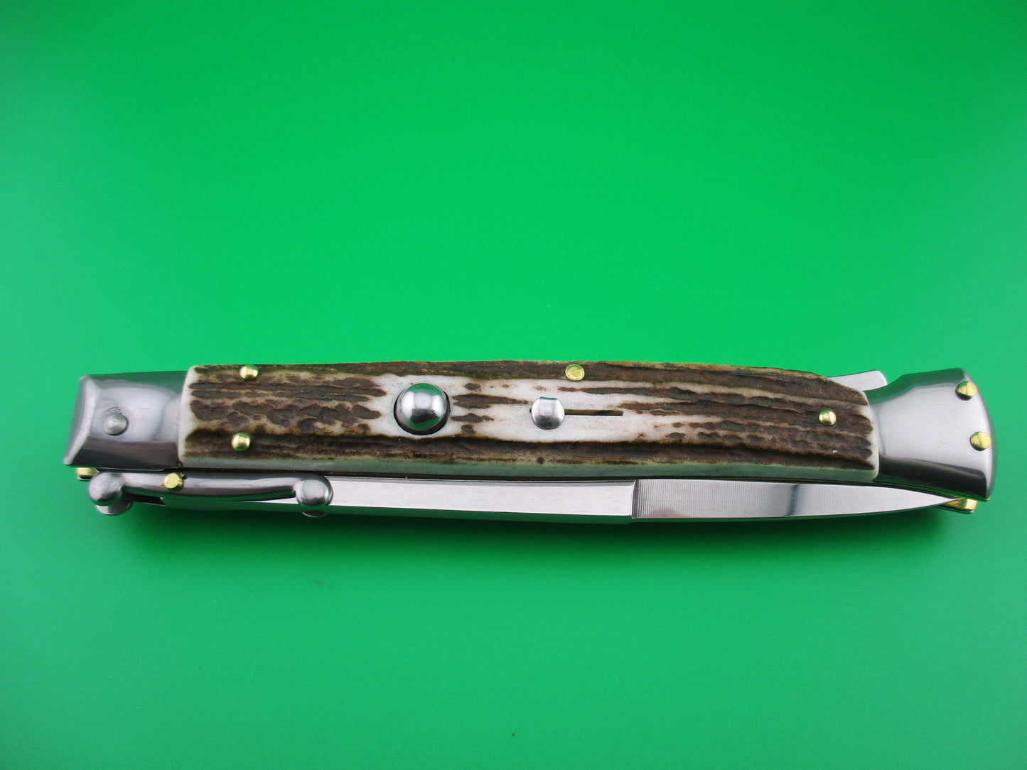 z FRANK B ITALY 28cm Italian Swing guard Stag automatic knife