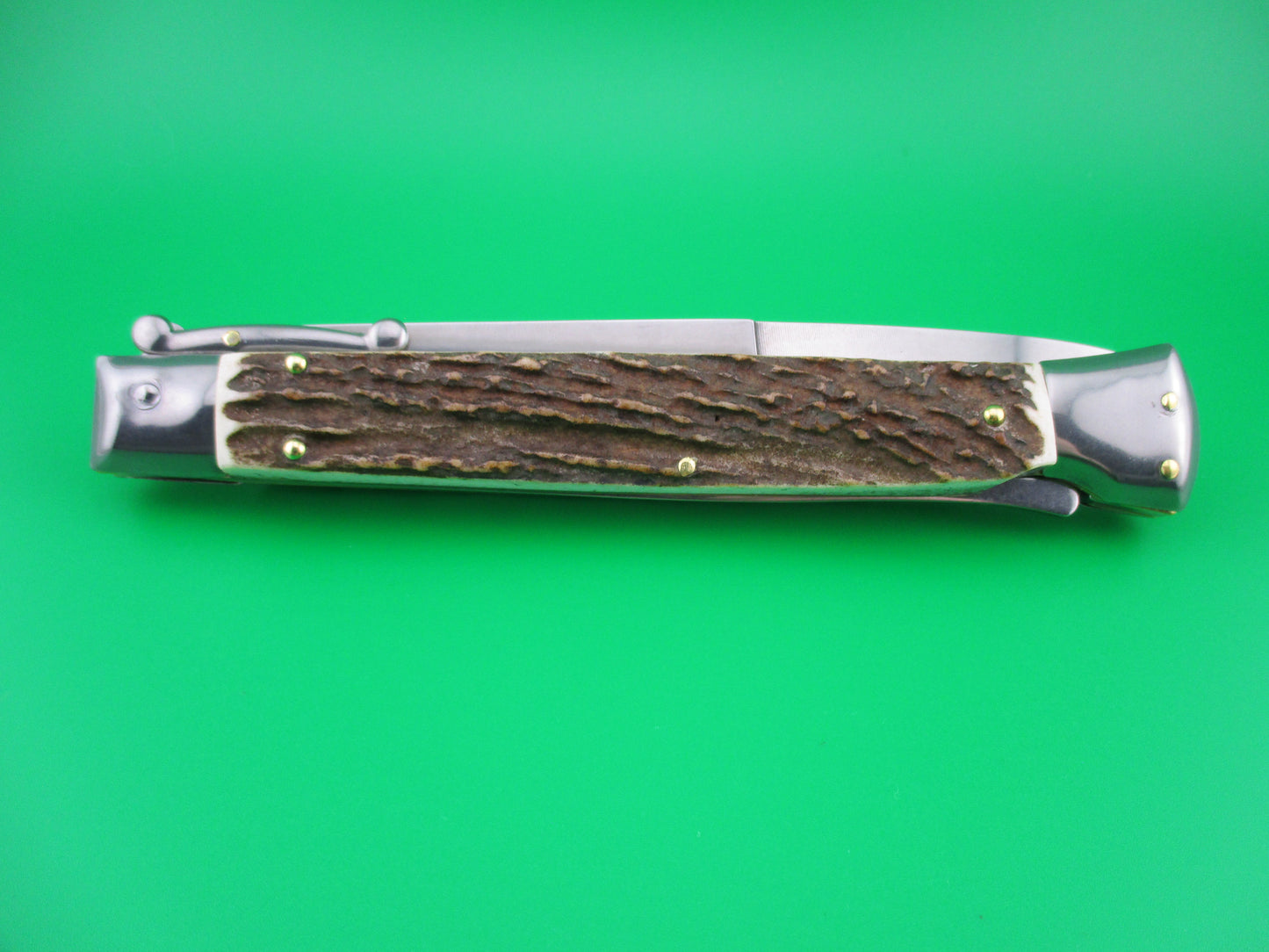 z FRANK B ITALY 28cm Italian Swing guard Stag automatic knife