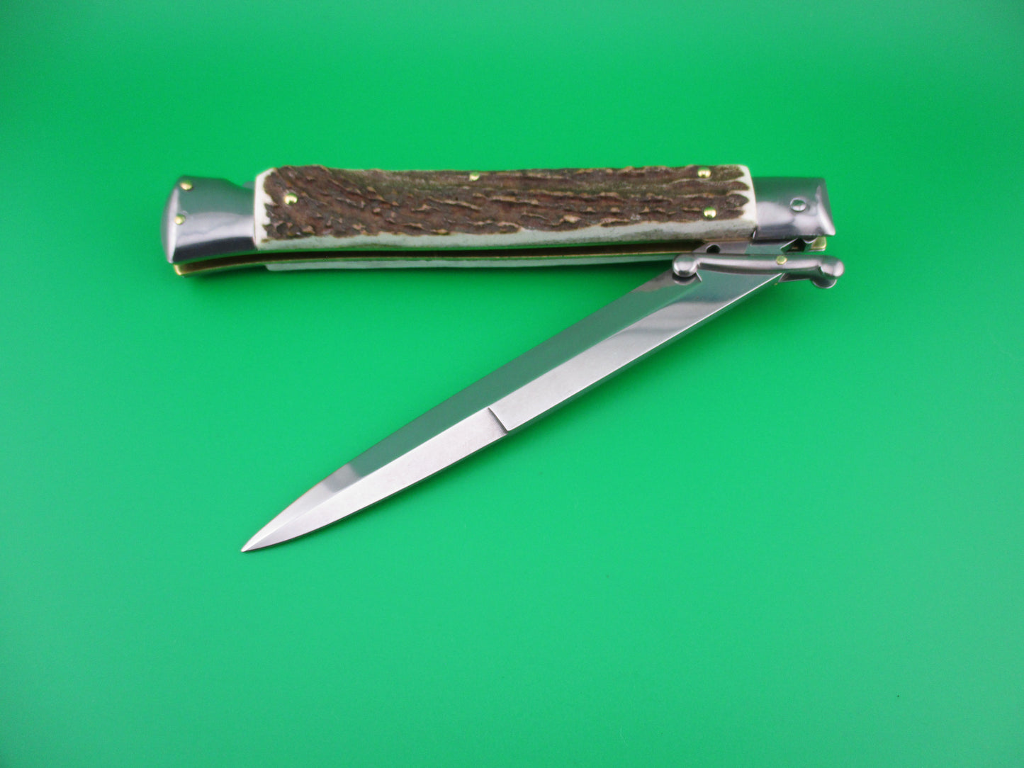 z FRANK B ITALY 28cm Italian Swing guard Stag automatic knife