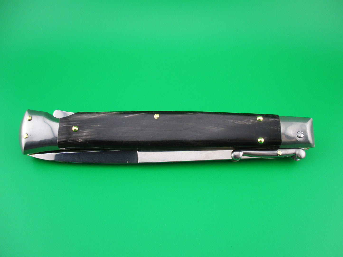 z FRANK B ITALY 28cm Italian Swing Guard Dark Horn automatic knife