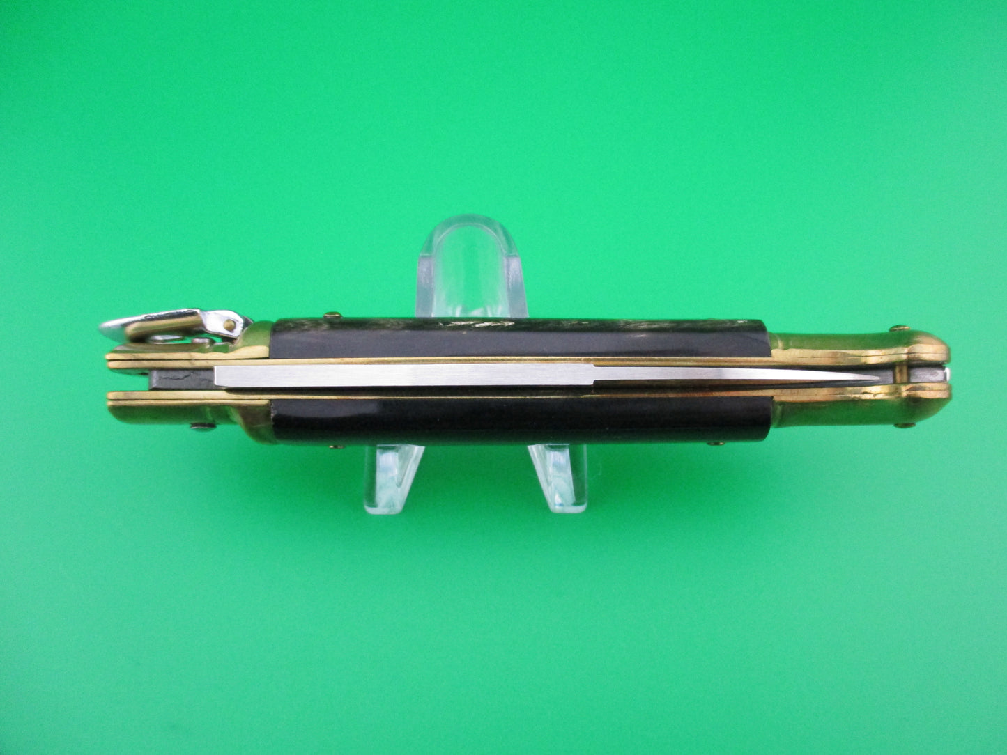 INOX 21cm Italian Birds head Lever Brass Horn Vintage automatic knife
