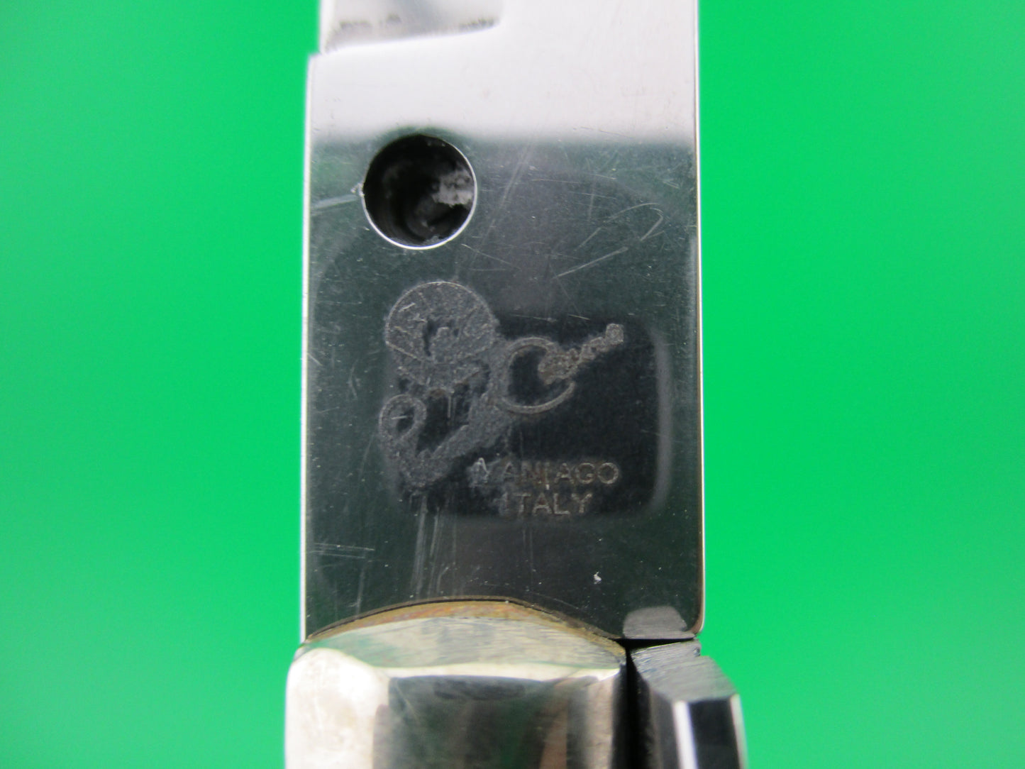 z RENZO PASCOTTO 25cm Italian Picklock Stag switchblade knife