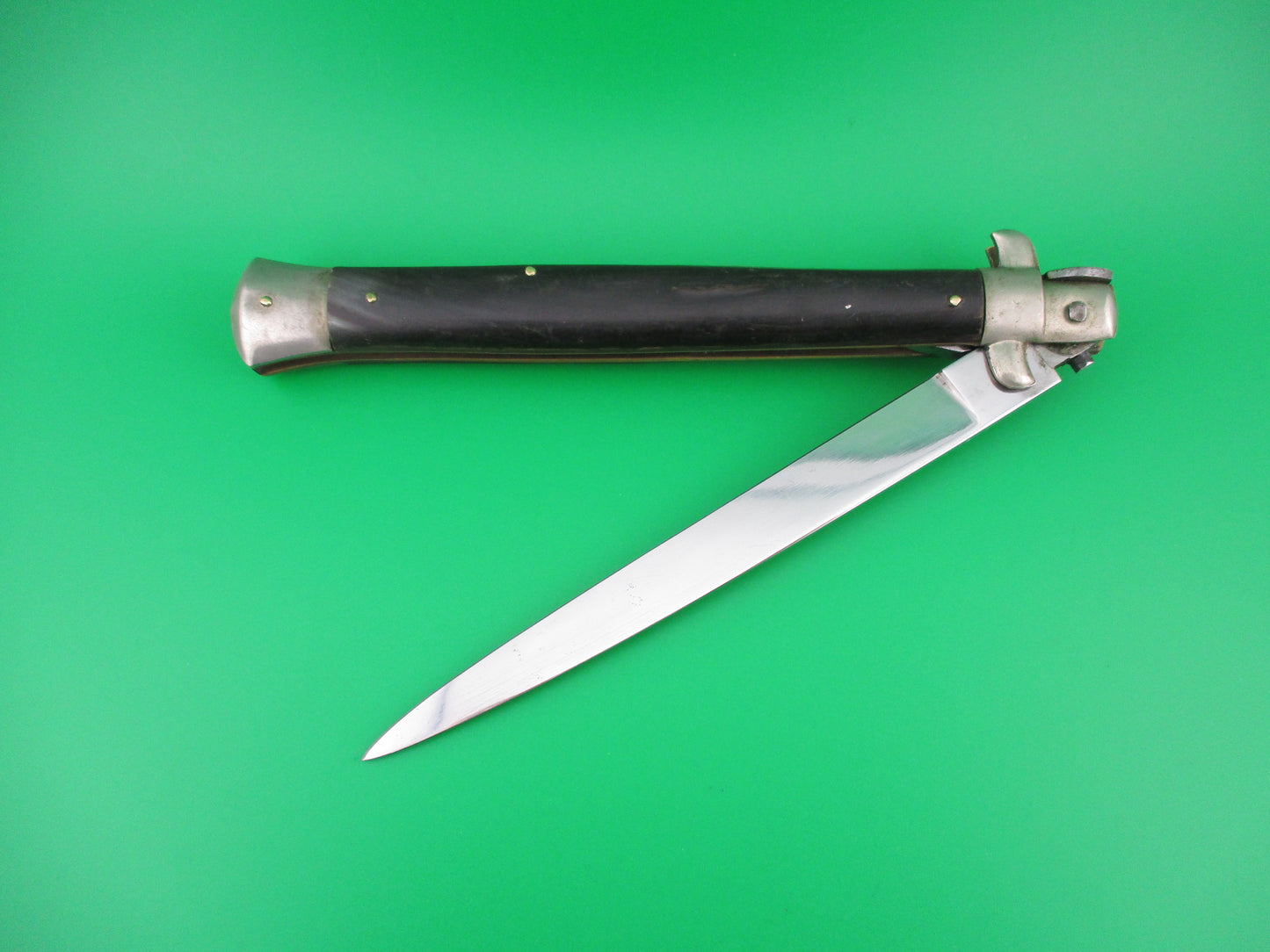INOX diamond W 33cm Italian Transitional Stiletto 5mm backspring switchblade