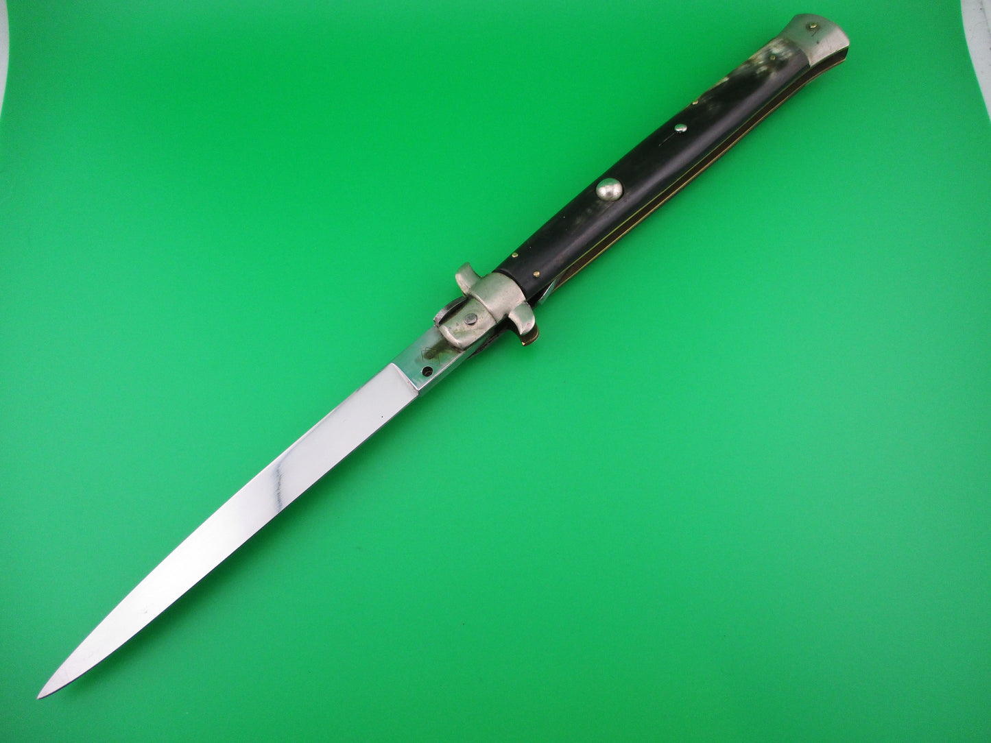INOX diamond W 33cm Italian Transitional Stiletto 5mm backspring switchblade