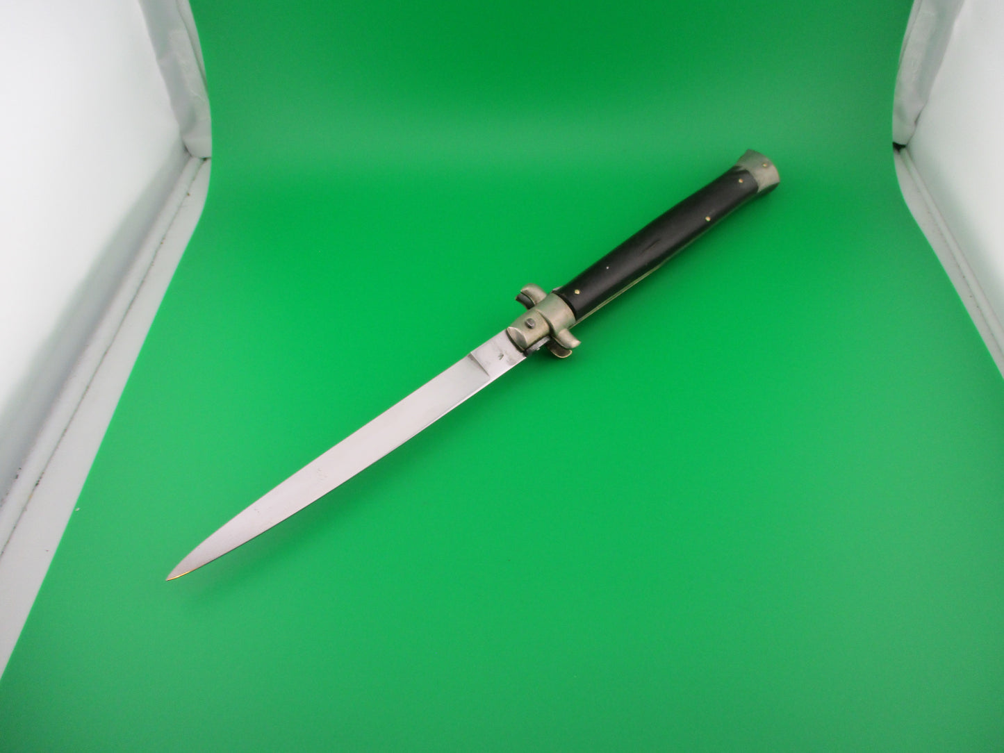 INOX diamond W 33cm Italian Transitional Stiletto 5mm backspring switchblade
