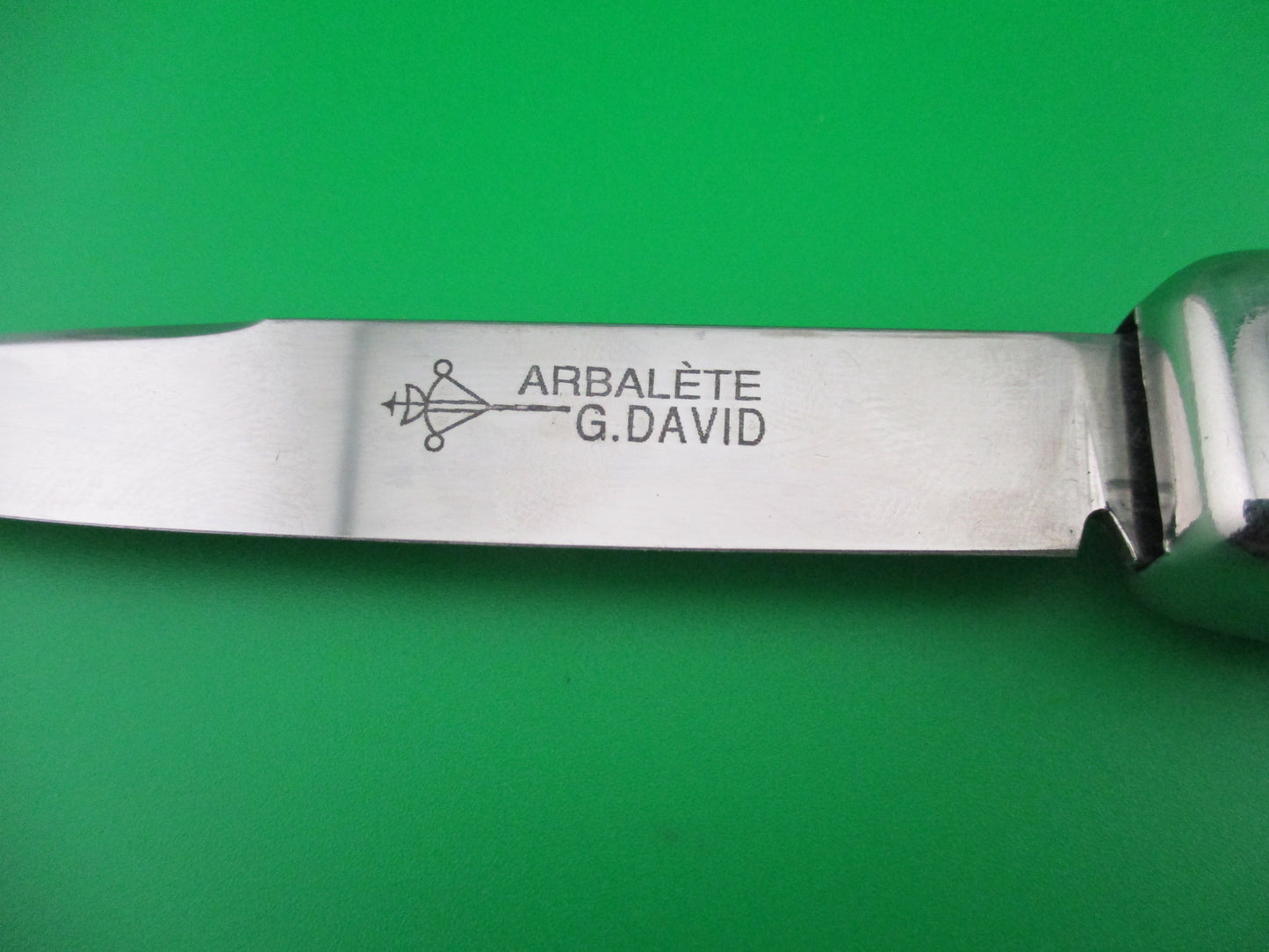 z ARBALETE G. DAVID 23cm French Vintage OTF Black DA automatic knife