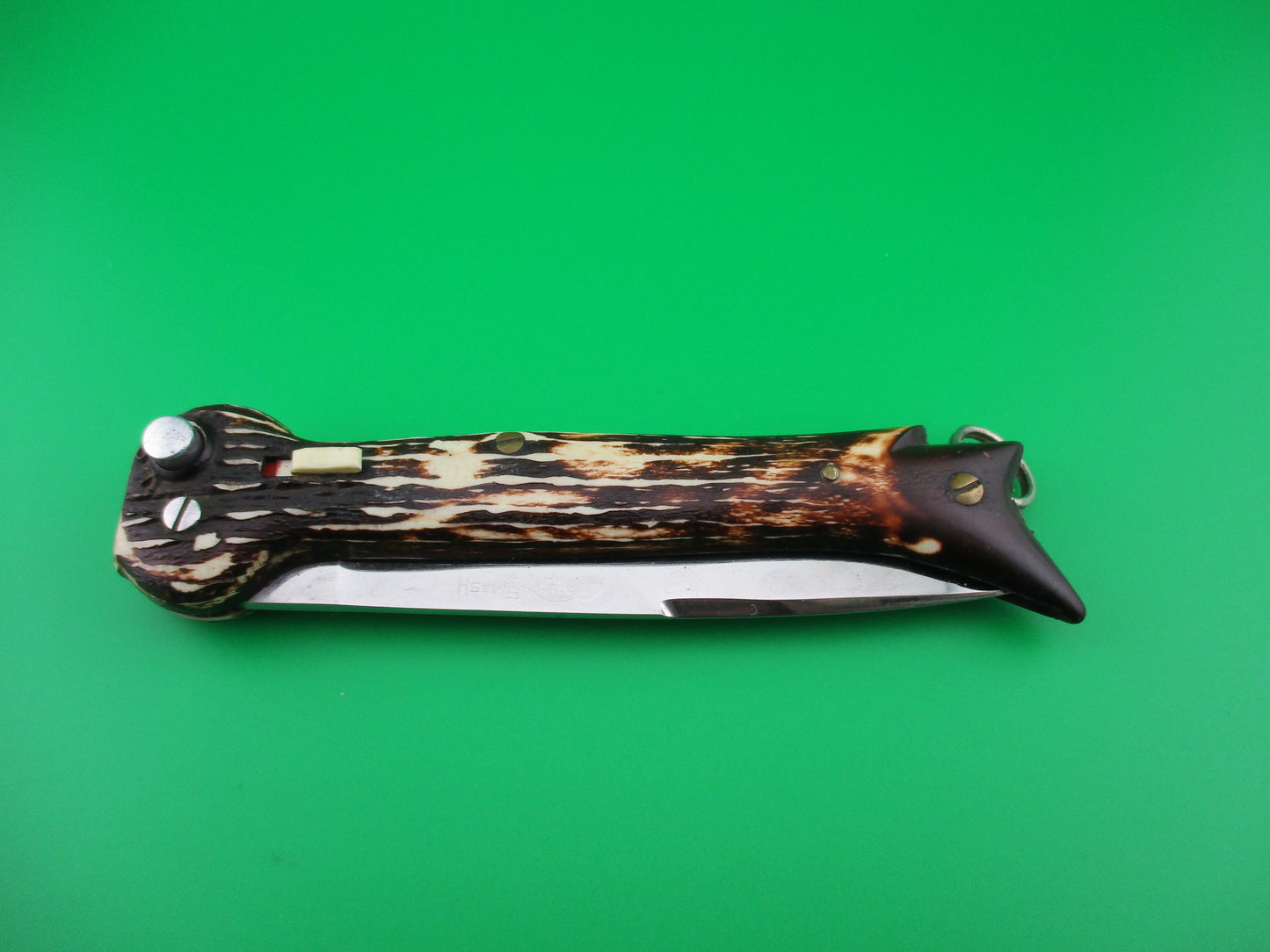 z Brevete SMASH INOX 25cm French Faux stag hoof knife switchblade